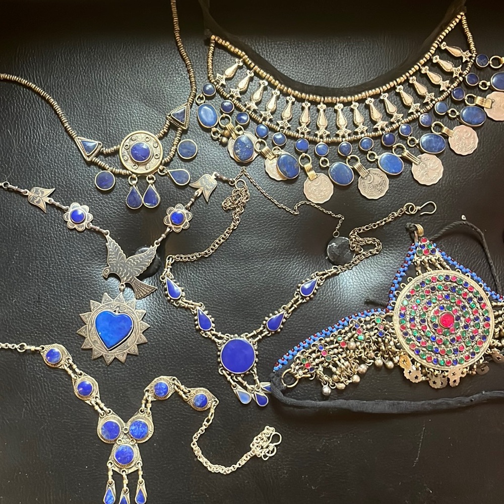 Afghan jewelry lapis lazuli